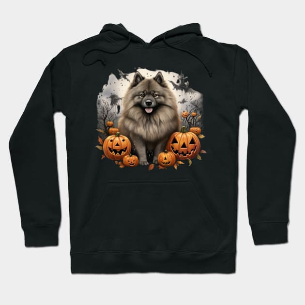 Halloween Keeshond Hoodie by NatashaCuteShop